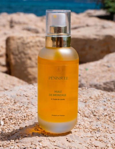 Agence M Com Marseille Peninsule Cosmetiques Naturels Huile de Bronzage plage